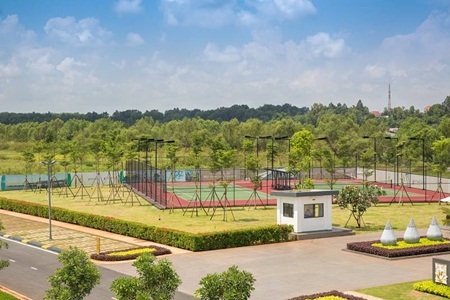 Biệt thự Đại Phước Lotus giá từ 3,8 tỷ đồng một căn - 9 Hệ thống sân tennis.