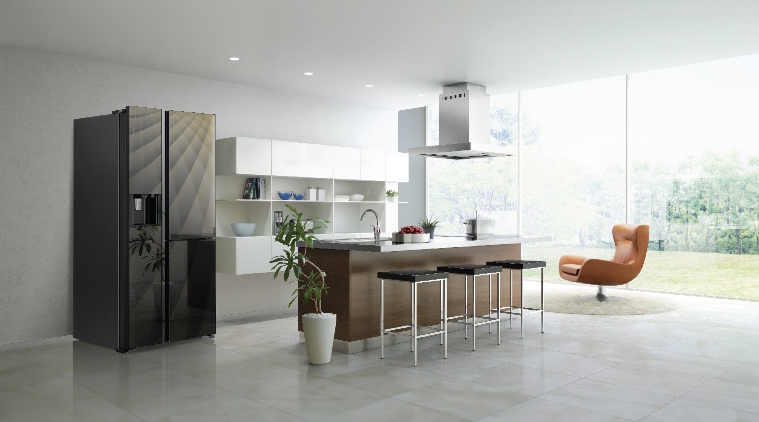 Đẳng cấp xứng tầm cho căn bếp hiện đại - 1 Sản phẩm tủ lạnh trong hình : R-M700AGPGV4X