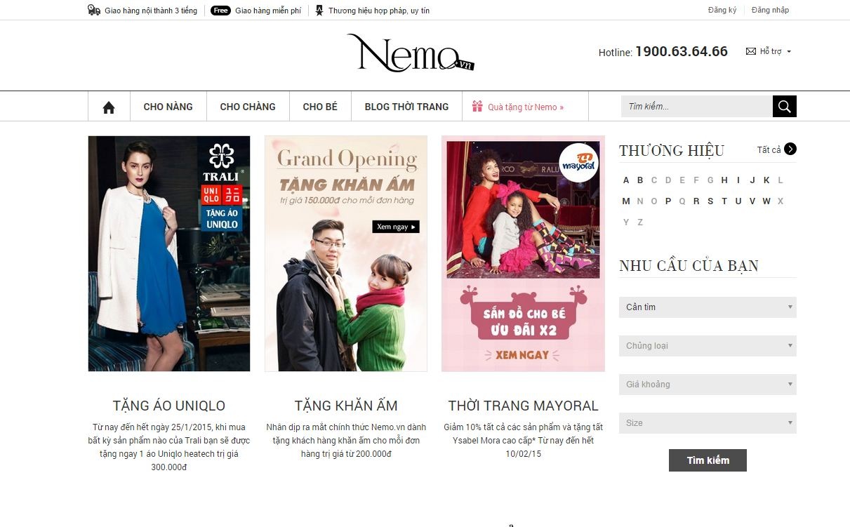 Mua hàng hiệu online - Nhận hàng ngay trong 3 giờ - 1 Không
còn trở ngại về hình thức bán hàng trực tuyến hiện nay.