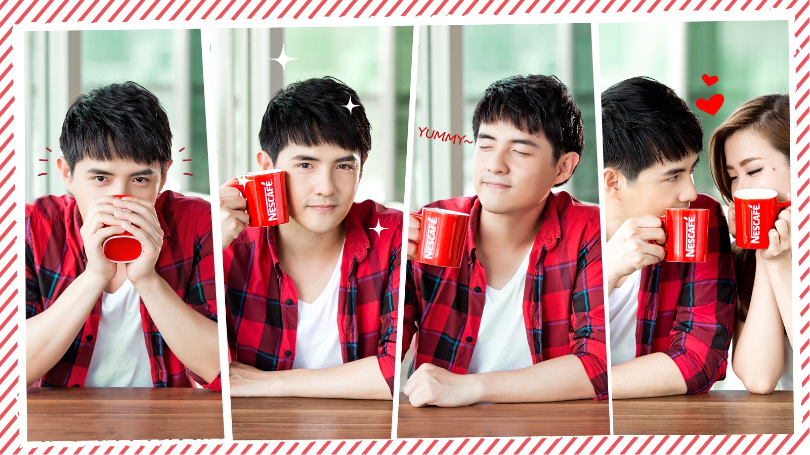 Ông Cao Thắng chia sẻ loạt biểu cảm mang tên “Sánh lấp lánh” cùng với bạn gái.