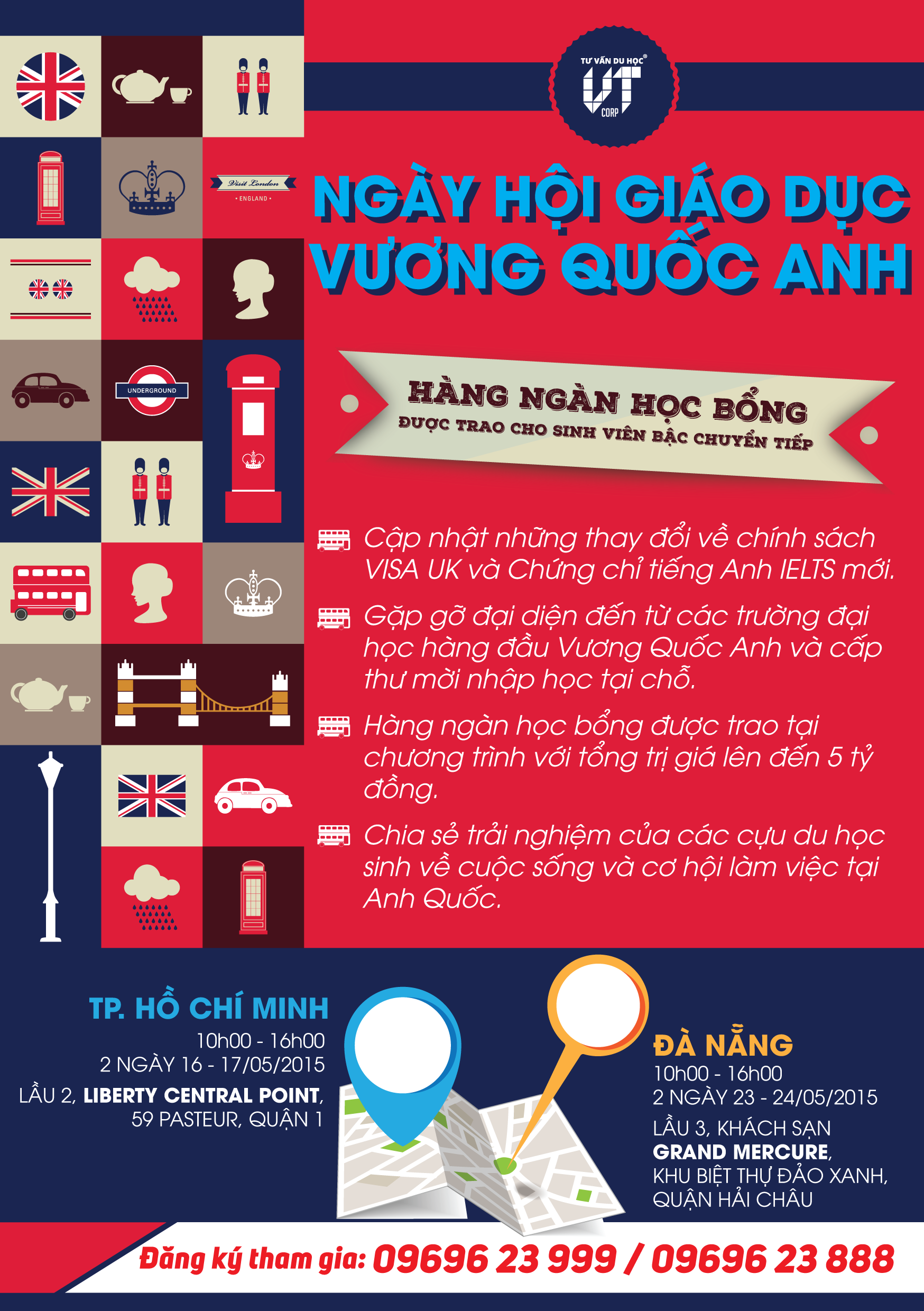 5 tỉ học bổng được trao tại Triển lãm du học Anh 2015 - 1 Triển lãm năm nay sẽ được tổ chức tại cả TPHCM & Đà Nẵng