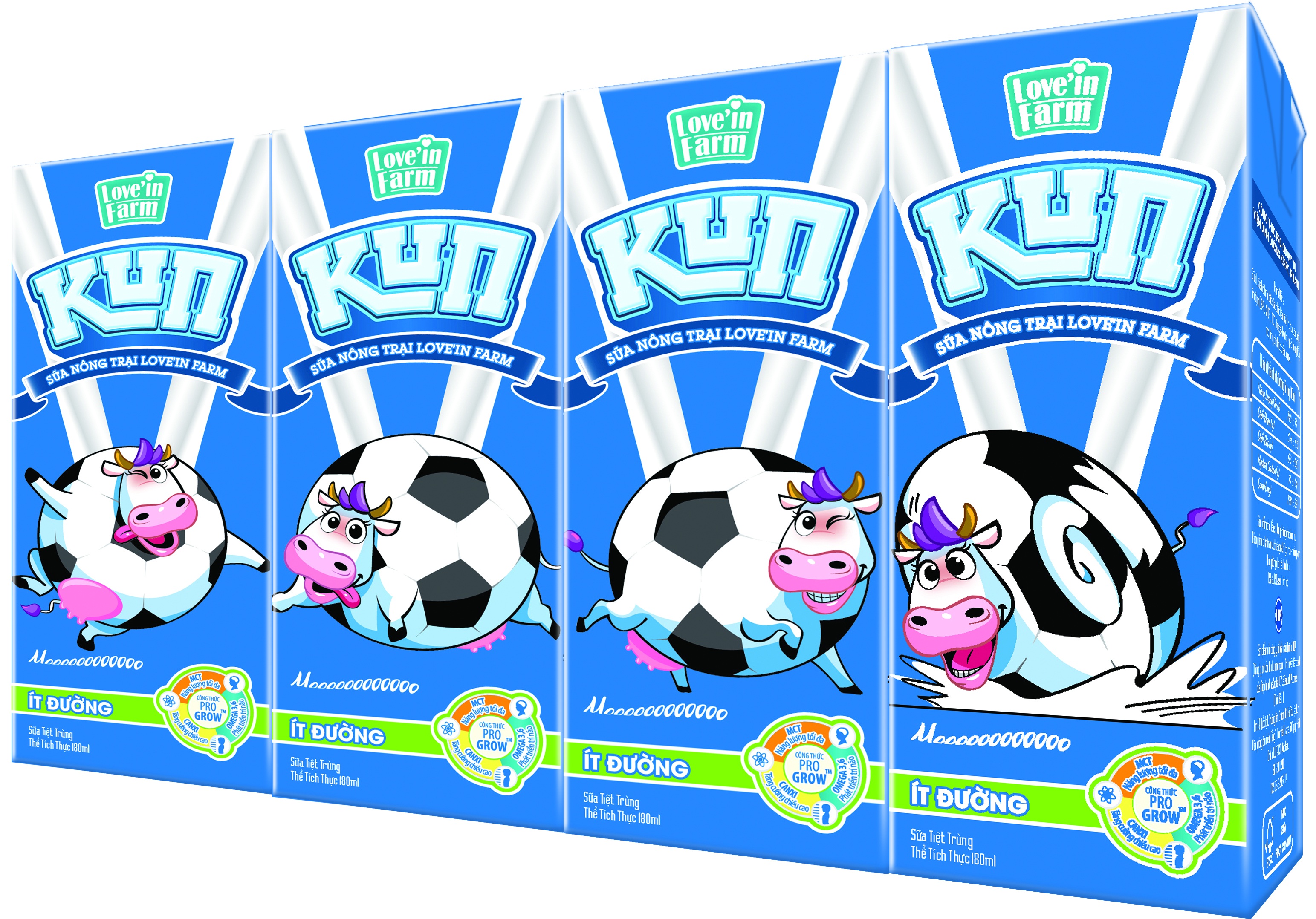 Cuộc cải tiến ngoạn mục cho sữa tươi trẻ em - 2 Sữa trắng KUN của Love’in Farm có bổ sung công thức dinh dưỡng theo tiêu chuẩn quốc tế