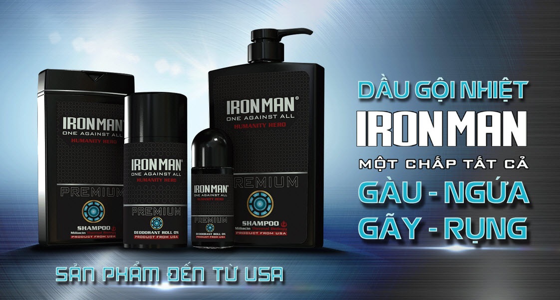 Ironman, dầu gội nhiệt sinh học đến từ Mỹ: Bất ngờ ngay màn “chào sân” - 1 Bắt đầu từ cái tên