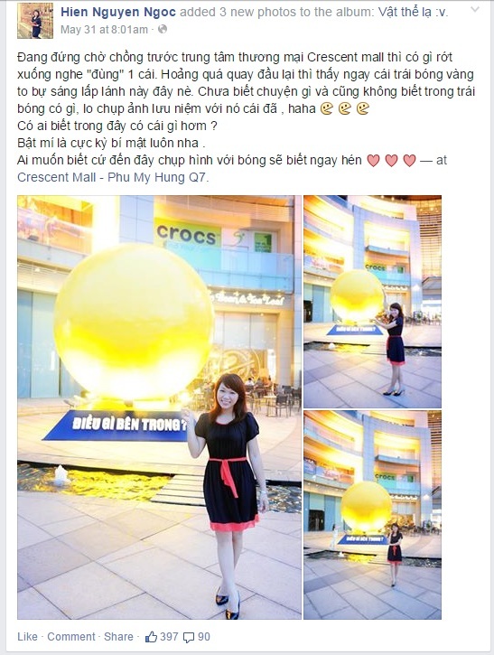 Khám phá quả bóng vàng khổng lồ khiến giới trẻ Sài Thành “sốt điên đảo” - 4 Bạn Ngọc còn hài hước thêu dệt
sự xuất hiện của quả bóng vàng kì lạ