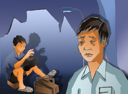 Lòng tự trọng của cậu bé đánh giày - 1 (Minh họa: Ngọc Diệp)