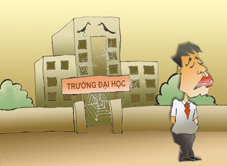 ĐH ngoài công lập: Cuộc “sinh đẻ không có kế hoạch”! - 1 (Minh họa: Ngọc Diệp)