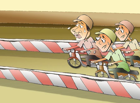 Giao thông Hà Nội với những “sáng kiến” sánh ngang… “tối kiến”! - 1 (Minh hoa: Ngọc Diệp)