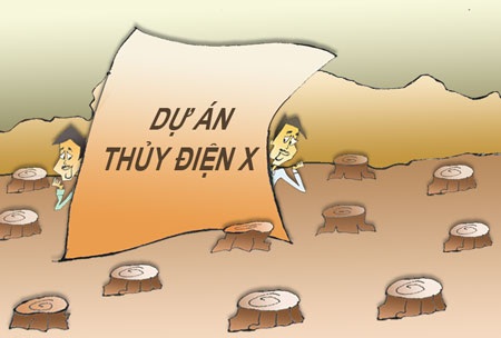 Phải nói rõ "chúng ta" là những ai đã phá rừng làm thủy điện? - 1 (Minh họa: Ngọc Diệp)