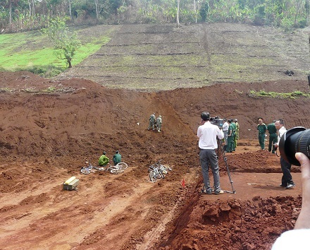 Khu vực thao trường Núi Lửa, nơi xảy ra vụ việc.