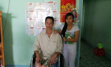 Cháu Trang Hoà phấn đấu học tốt để sau này trở thành cô giáo