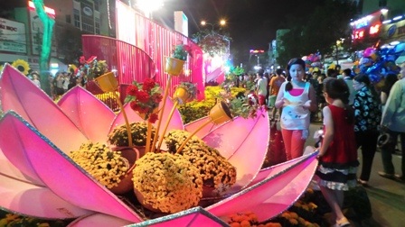 Cây cầu Cần Thơ cũng được xây dựng trên đường hoa