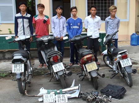 Băng trộm xe mô tô 9x sa lưới sau khi thực hiện trót lọt nhiều vụ