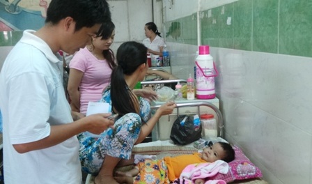Các bé nhập viện chủ yếu là các bệnh liên quan đến hô hấp, đường ruột,...