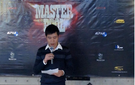 Nhiều cơ thủ nổi tiếng tham dự giải Billiards VPBF Master - 2 Ông Nguyễn Thành Nam Trưởng BTC giải đấu phát biểu khai mạc