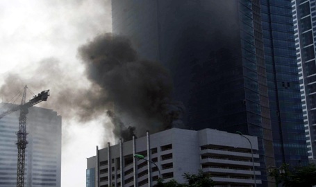 Cháy lớn tại khu tổ hợp Keangnam - 5