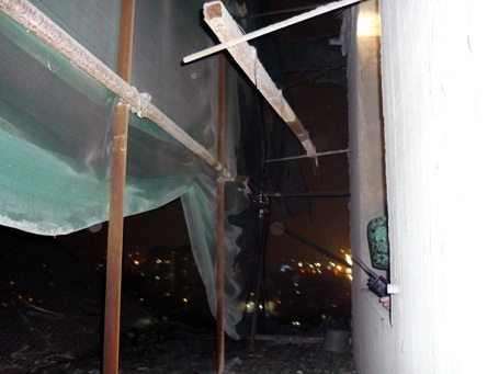 Hỏa hoạn tại công trình xây dựng tòa nhà 25 tầng Licogi 13 - 1 Hỏa hoạn tại công trình xây dựng tòa nhà 25 tầng Licogi 13 - 1