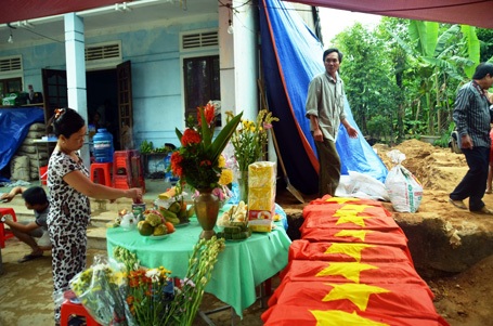 Đào móng nhà, phát hiện 9 bộ hài cốt liệt sỹ