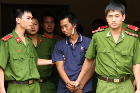 Đặng Trần Hoài khi mới bị bắt.