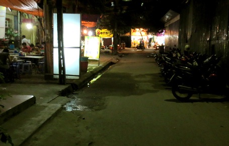 Khu vực xảy ra tai nạn đường khá nhỏ.