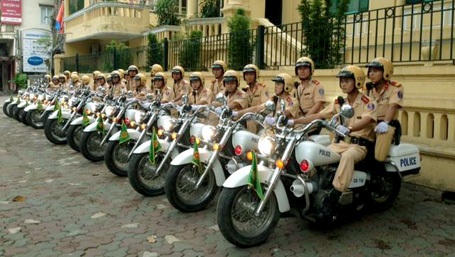 CSGT Hà Nội huy động 100% cán bộ chiến sỹ ứng trực với bão Haiyan.