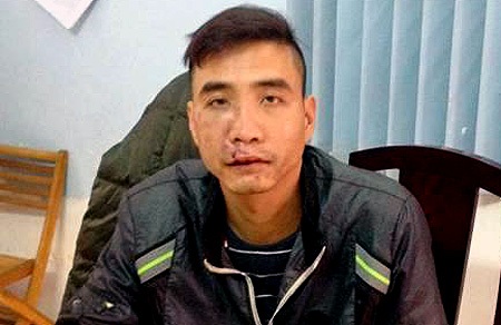 Tên móc túi bị bắt giữ (Ảnh nạn nhân cung cấp)