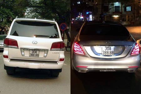 Vụ 2 xe trùng biển siêu đẹp: Xe Lexus LX570 đeo biển giả - 1 Hai chiếc xe cùng mang biển số siêu đẹp.
