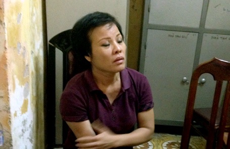 Nguyễn Ngọc Xuân tại cơ quan công an.