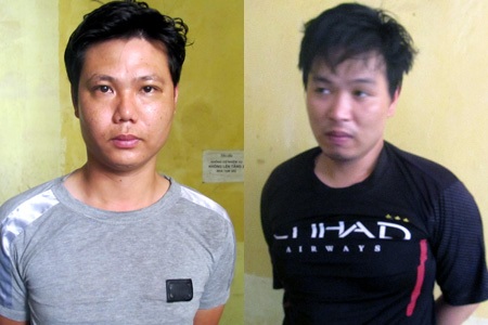 Hà Nội: Phóng xe SH đi trộm thẻ cào điện thoại - 1 Hai đối tượng Hưng và Quang Anh.