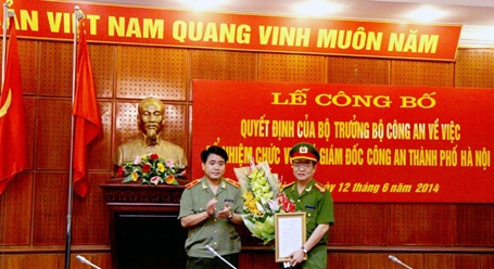Nguyên Trưởng phòng Cảnh sát hình sự làm Phó Giám đốc CA Hà Nội - 1 Cựu Trưởng phòng Cảnh sát hình sự làm Phó Giám đốc CA Hà Nội