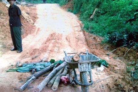 Hiện trường vụ Nguyễn Văn Sinh đánh bà Nguyễn Thị Thắng.