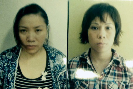 Hành trình mua bán cháu bé tại chùa Bồ Đề - 1 Đối tượng Nguyễn Thị Thanh Trang (phải) và Phạm Thị Nguyệt. (Ảnh: Cơ quan điều tra cung cấp)