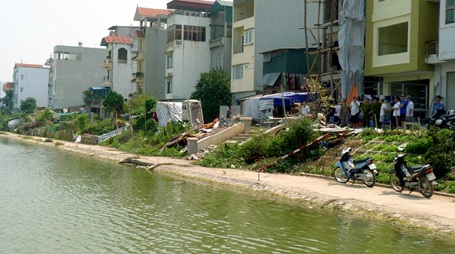 Khu vực xảy ra vụ án mạng.