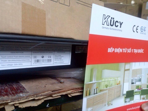 “Phù phép” bếp điện từ Trung Quốc thành hàng Đức, Ý, Malaysia - 3 Nhãn mác được dán đè lên các sản phẩm bếp điện có nguồn gốc từ Trung Quốc
