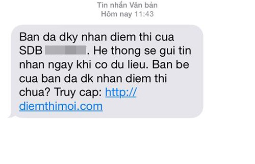 Nở rộ dịch vụ xem điểm thi lớp 10 “hút tiền” phụ huynh, học sinh - 2 Quảng cáo về dịch vụ xem điểm thi trước ngày Sở GD&ĐT công bố điểm thi lớp 10 chính thức