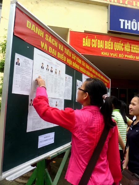 SV “trường Báo” hồ hởi thực hiện quyền công dân - 1 SV “trường Báo” hồ hởi thực hiện quyền công dân - 1