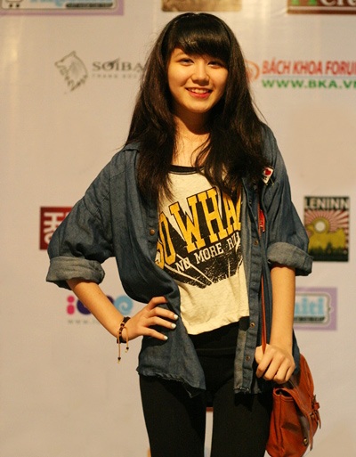 Thanh Vân Hugo xinh tươi tại đêm nhạc hiphop