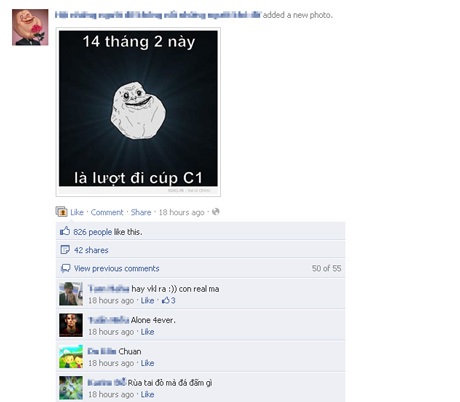 Sặc cười hội độc thân “trù ẻo” ngày Valentine - 2 Sặc cười hội độc thân “trù ẻo” ngày Valentine - 2