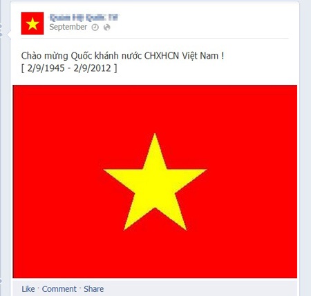 Mỹ Tâm hào hứng treo cờ mừng Quốc khánh cùng cư dân mạng - 2 Lá cờ đỏ sao vàng tràn ngập trên mạng xã hội của bạn trẻ Việt lúc này.
