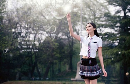 Nữ sinh nghệ thuật TQ gây sốt bởi vẻ đẹp thiên thần - 4 Anh Đức