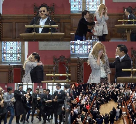 Nữ sinh ĐH Oxford khóc vì được Psy dạy Gangnam Style - 3 Nữ SV sung sướng phát khóc vì được gặp tận mặt thần tượng của mình.