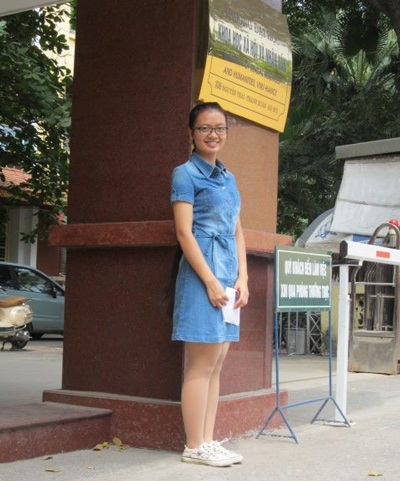 Cô bạn Đỗ Quỳnh tự tin làm hồ sơ xin việc bằng clip giới thiệu bản thân.