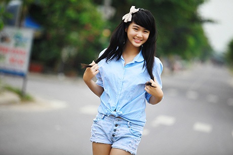 Sinh năm 1999, nữ sinh sở hữu chiều cao “khủng” 1m70 - 9 Theo