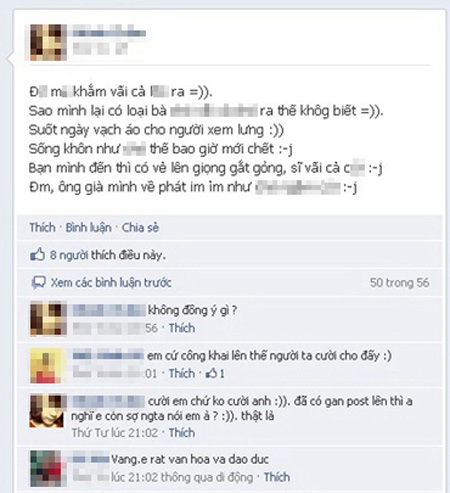“Vạ miệng” vì phút nông nổi trong thế giới ảo - 2 Hay những câu chửi gây sốc cho cộng đồng mạng