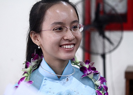 "Sinh viên 5 tốt" nói về ước mơ và động lực phấn đấu - 3 Hoàng Thị Hải Yến, sinh viên khoa Quốc tế, ĐH Quốc gia Hà Nội