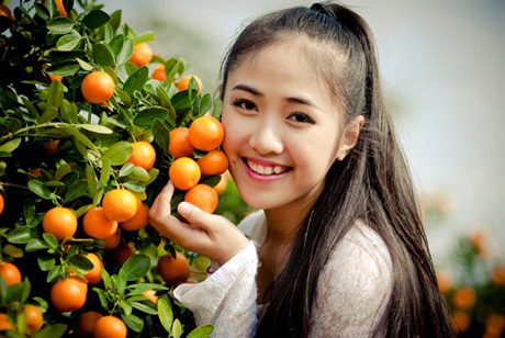 Những nữ sinh 9X Đà Nẵng mới nổi “hút hồn” giới trẻ - 5 Với chiếc răng khểnh cực duyên, Võ Tính thu hút teen Đà Nẵng với nụ cười trong veo, tỏa nắng