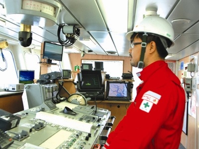 Theo tàu Bình Minh 02 “khám” thềm lục địa - 3 Thuyền trưởng Trần Anh Vũ.