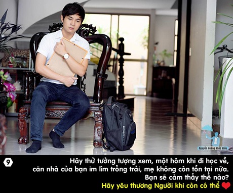 Dân mạng xúc động với bộ ảnh về Mẹ - 9 Câu chuyện thứ 9: Hãy yêu thương Người khi còn có thể