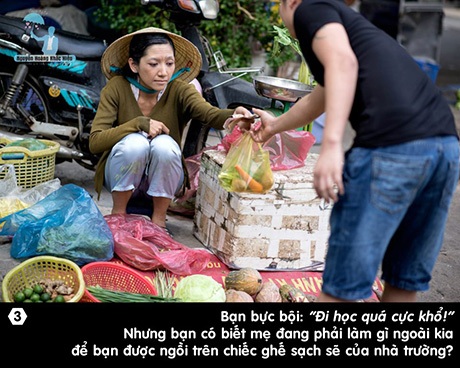 Dân mạng xúc động với bộ ảnh về Mẹ - 3 Câu chuyện thứ 3: Đi học quá cực khổ