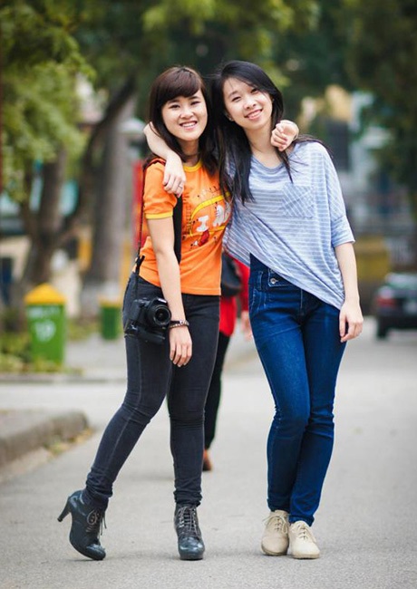 Vẻ đáng yêu của 9 cặp đôi "hot" nhất trường Báo - 2 Ngô Thùy Linh - Trần Hồng Dương