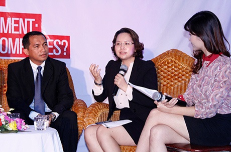 Chuyên gia tập đoàn Mỹ bật mí bí quyết thành công với sinh viên Việt - 2 Bà Trần Thùy Trang, Trưởng phòng truyền thông Deloitte Việt Nam (kiểm toán) chia sẻ kinh nghiệm